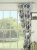 Halo Embroidered Hollyhocks Single Pinch Pleat Dupioni Silk Curtains