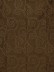 Halo Embroidered Scroll Damask Dupioni Silk Fabrics (Color: Chocolate)