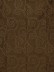 Halo Embroidered Scroll Damask Dupioni Silk Fabric Sample (Color: Chocolate)