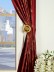 Halo Embroidered Cranes Back Tab Dupioni Silk Curtains Holdbacks