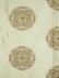 Halo Embroidered Round Damask Dupioni Silk Custom Made Curtains (Color: Linen)