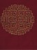 Halo Embroidered Chinese-inspired Grommet Dupioni Silk Curtains (Color: Burgundy)