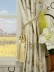 Rainbow Embroidered and Velvet Appliqué Goblet Dupioni Silk Curtains Tassel Tiebacks