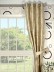 Rainbow Embroidered Scroll Grommet Dupioni Silk Curtains