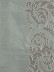 Rainbow Embroidered Classic Damask Dupioni Silk Fabric Sample (Color: Cadet grey)