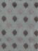 Rainbow Embroidered Lozenge-shaped Dupioni Silk Fabric Sample (Color: Cadet grey)