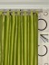 Oasis Solid Green Dupioni Silk Custom Made Curtains (Heading: Tab Top)