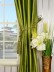 Oasis Crisp Plain Double Pinch Pleat Dupioni Silk Curtains Tassel Tiebacks