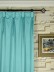 Waterfall Solid Blue Goblet Faux Silk Curtains Heading Style