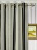 Petrel Vertical Stripe Grommet Chenille Curtains Heading Style