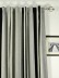 Petrel Vertical Stripe Chenille Custom Made Curtains (Heading: Back Tab)