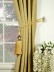 Coral Regular Spots Single Pinch Pleat Chenille Curtains Tassel Tiebacks