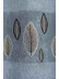 QYFL1321C Wrangell European Leaves Blue Grey Purple Jacquard Velvet Custom Made Curtains For Living Room