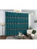 QYFL1321C Wrangell European Leaves Blue Grey Purple Jacquard Velvet Custom Made Curtains For Living Room