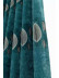 QYFL1321C Wrangell European Leaves Blue Grey Purple Jacquard Velvet Custom Made Curtains For Living Room