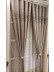 QYFL1421A Wrangell Stripe Jacquard Velvet Custom Made Curtains For Living Room(Color: Brown)