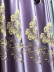 QYFL1821C On Sales Rainier Brocade Faux Silk Flowers Grey Beige Blue Purple Custom Made Curtains(Color: Purple)