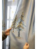 QYFL1821E On Sales Rainier Brocade Faux Silk Pines Jacquard Grey Yellow Blue Custom Made Curtains