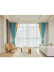 QYFL2302AA 2023 New Arrival Petrel Blue Grey Green Chenille Ready Made Curtains For Living Room