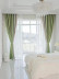 QYFL2302DA 2023 New Arrival Petrel Blue Grey Green Chenille Ready Made Curtains For Living Room(Color: Green)