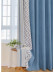 QYFL2302DA 2023 New Arrival Petrel Blue Grey Green Chenille Ready Made Curtains For Living Room