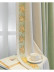 QYFL2302HA 2023 New Arrival Petrel Blue Grey Green Chenille Ready Made Curtains For Living Room