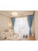 QYFL2302KA 2023 New Arrival Petrel Blue Pink Green Chenille Ready Made Curtains For Living Room