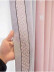 QYFL2302MA 2023 New Arrival Petrel Blue Pink Green Chenille Ready Made Curtains For Living Room