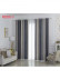 QYFLRDA On Sales Petrel Grey Stripe Chenille Custom Made Curtains