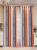 QYFLRDS On Sales Petrel Orange Grey Stripe Trees Custom Made Curtains(Color: Orange Grey)