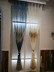 QYFLS2020K Bona Beige Blue Brown Floral Embroidered Custom Made Sheer Curtains