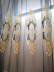 QYFLS2020L Bona Beige Blue Purple Floral Embroidered Custom Made Sheer Curtains(Color: Blue)