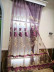 QYFLS2020M Bona Purple Floral Embroidered Custom Made Sheer Curtains