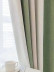 QYH2407A Made To Measure Chenille Curtains Stripe Mediterranean(Color: Green)