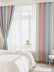 EQYH2407CD Eyelet Extra Wide Living Room Curtains Chenille Stripe