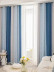 QYH2407CD Pink Blue Orange Eyelet Ready Made Curtains Stripe Chenille