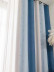 QYH2407CS Thick Chenille Stars Curtain Fabric Samples(Color: Blue)