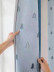 QYH2407D Made To Measure Eyelet Chenille Curtains Christmas Trees(Color: Blue)