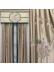 QYHL225CA Silver Beach Embroidered Colorful Peacocks Gold Blue Faux Silk Pencil Pleat Ready Made Curtains For Bay Windows