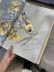 QYHL225E Silver Beach Embroidered Annunciation Birds Champagne Gold Faux Silk Custom Made Curtains(Color: Grey)