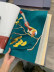 QYHL225ES Silver Beach Embroidered Annunciation Birds Faux Silk Blockout Curtains Fabric Samples(Color: Green)