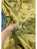 QYHL225GA Silver Beach Embroidered Chinese Lucky Bamboo Faux Silk Pleated Ready Made Curtains(Color: Gold)