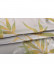 QYHL225GA Silver Beach Embroidered Chinese Lucky Bamboo Faux Silk Pleated Ready Made Curtains