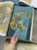QYHL225HS Silver Beach Chinese Royal Courtyard Gold Blue Grey Faux Silk Blockout Curtains Fabric Samples(Color: Blue)