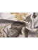 EQYHL225ID Silver Beach Embroidered Picturesque Gold Blue Grey Faux Flat Ready Made Curtains