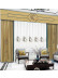 QYHL225K Silver Beach Embroidered Chinese Royal Courtyard Gold Faux Silk Custom Made Curtains(Color: Gold)