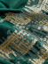 QYHL226CS Silver Beach Embroidered Green Beige Faux Silk Fabric Samples(Color: Green)