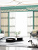 QYHL226CA Silver Beach Embroidered Green Beige Faux Silk Pleated Ready Made Curtains