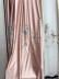 QYHL226DD Silver Beach Embroidered Lotus Flower Faux Silk Flat Ready Made Curtains