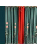 QYHL226ID Embroidered Lotus Faux Silk Blockout Eyelet Ready Made Curtains For Bed Room(Color: Green)